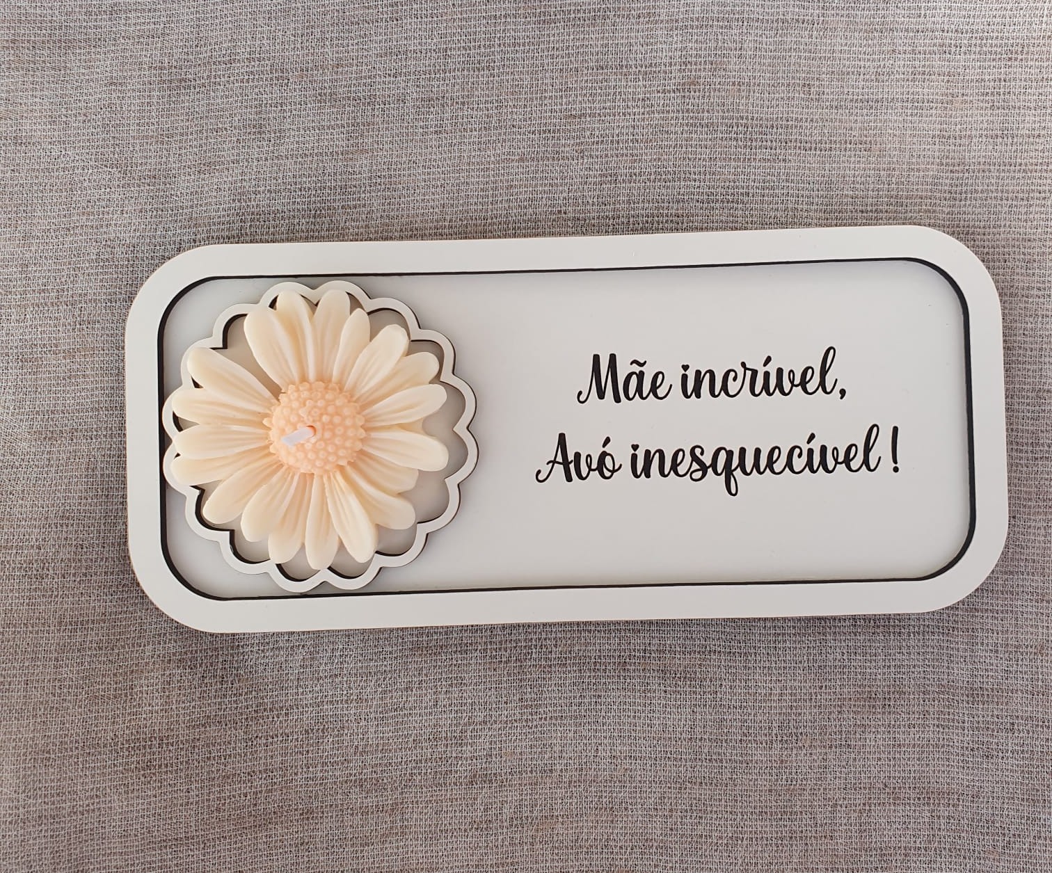 Porta Bijuterias com Vela com Mensagem Personalizada 1