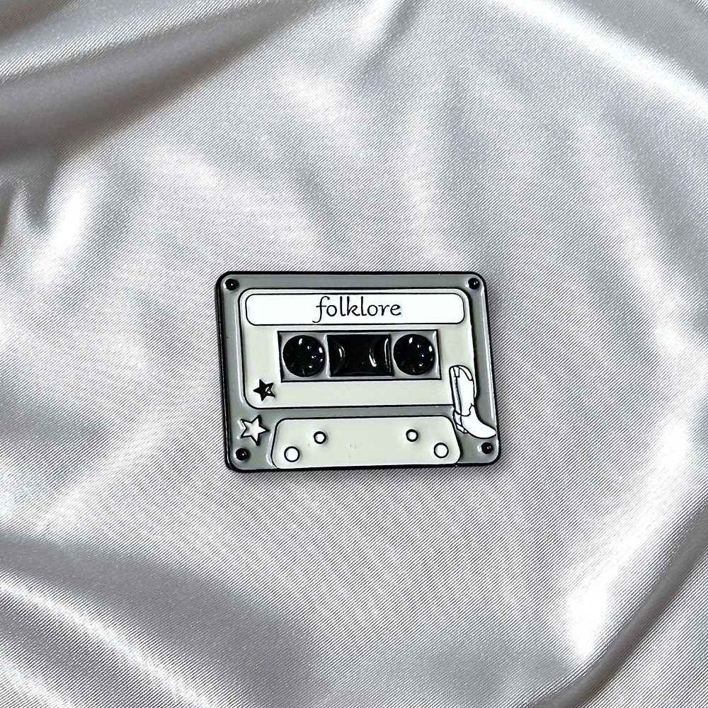 Enamel Pin Folklore (Cassette)