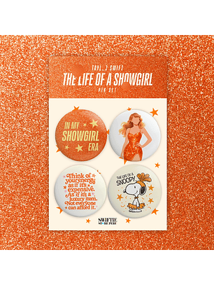 Set 4 Pin Showgirl #1