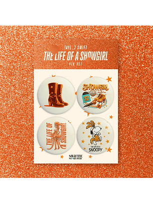 Set 4 Pin Showgirl #2