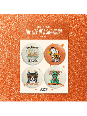 Set 4 Pin Showgirl #3