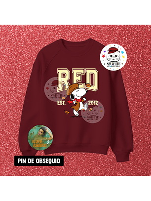 Polera Estampada - Snoopy RED EST. 2012 Guinda