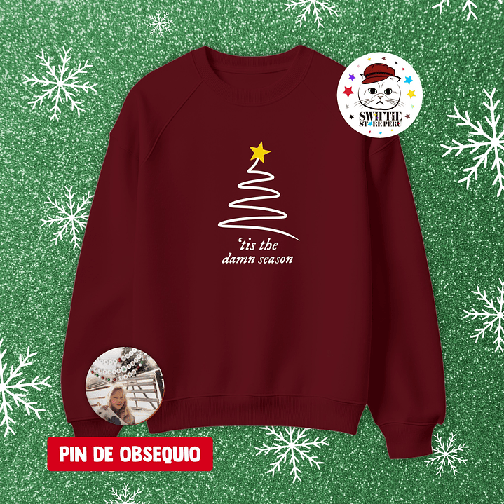 Polera Bordada - ‘tis the damn season (Navidad) 3