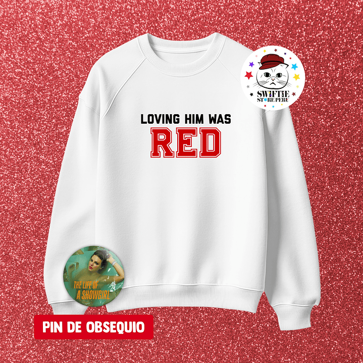 Polera Bordada - Loving him was RED 1