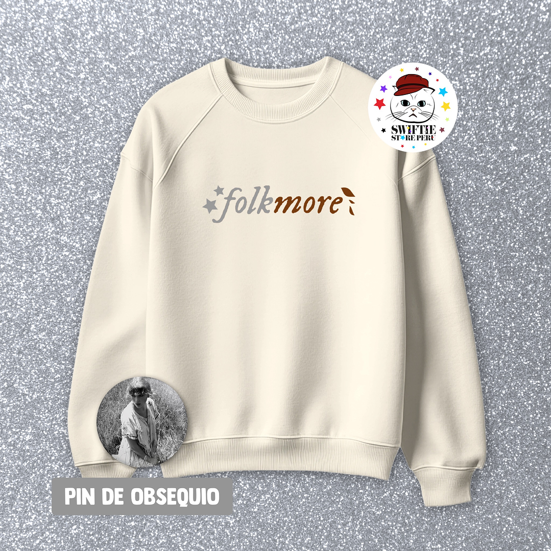 Polera Bordada - folkmore (folklore + evermore) 1