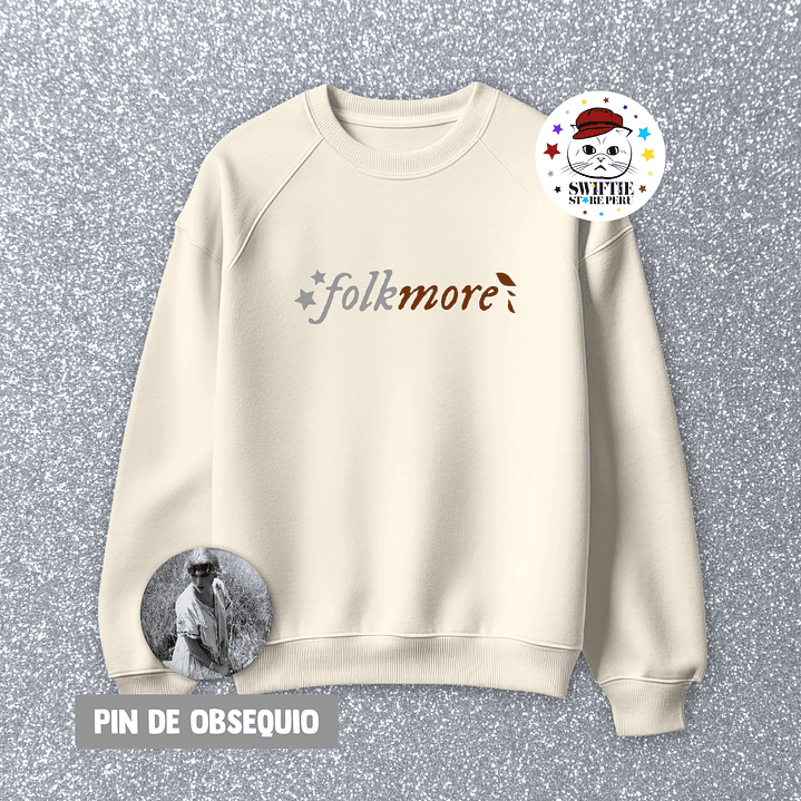 Polera Bordada - folkmore (folklore + evermore) 1