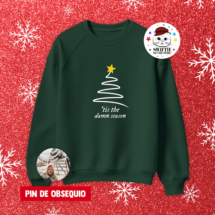 Polera Bordada - ‘tis the damn season (Navidad) 1