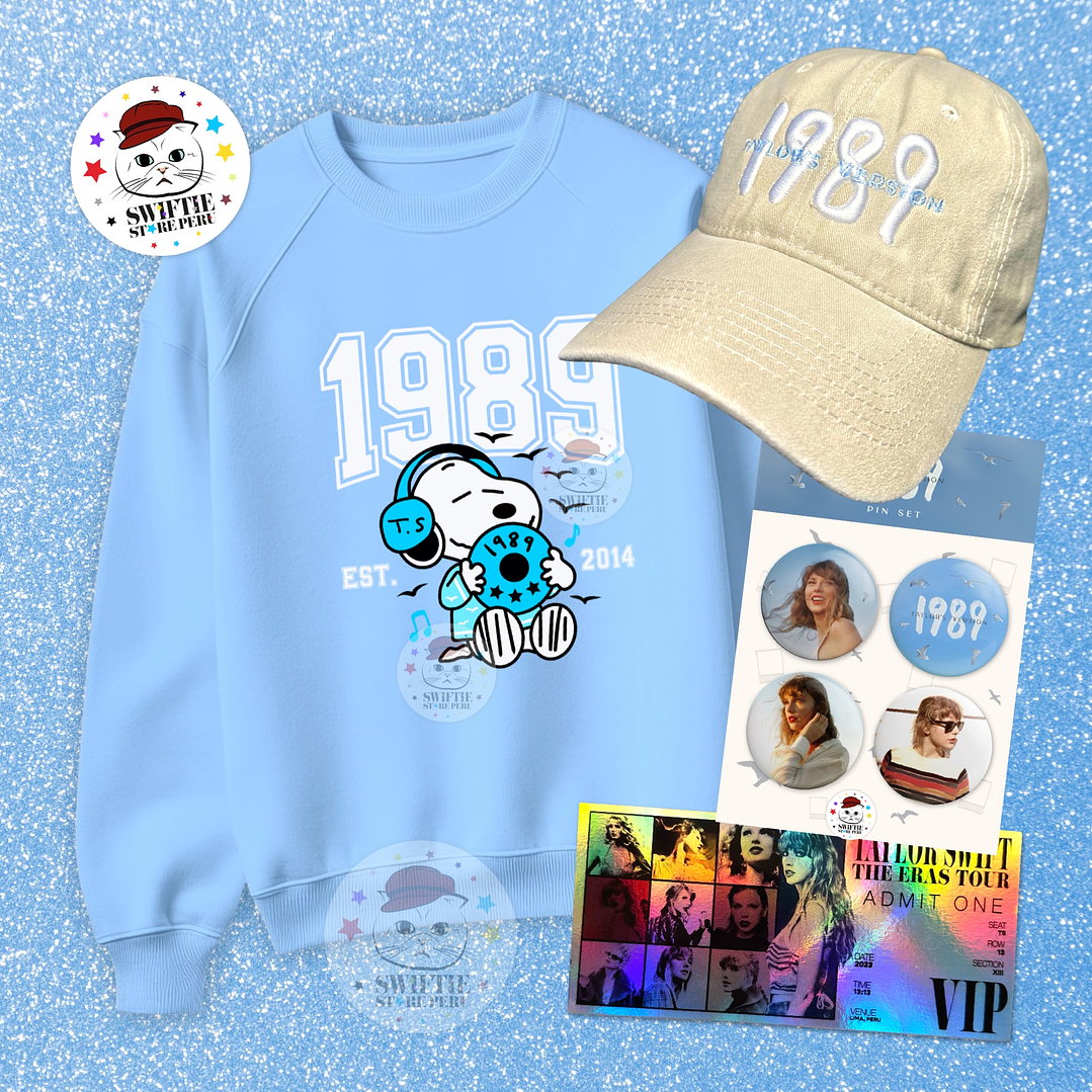 Pack 1989 - Polera + Gorra + Set 4 Pin + Ticket VIP 1