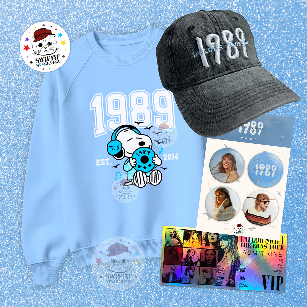 Pack 1989 - Polera + Gorra + Set 4 Pin + Ticket VIP 2