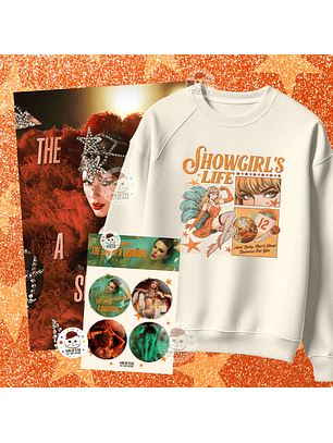 Pack The Life of a Showgirl #5 (Polera Estampada + Poster + Set 4 Pin)