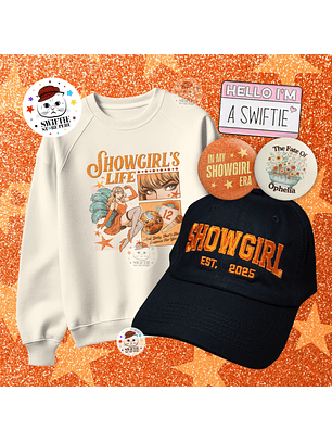 Pack The Life of a Showgirl #6 (Polera + Pines + Pin Bronce)