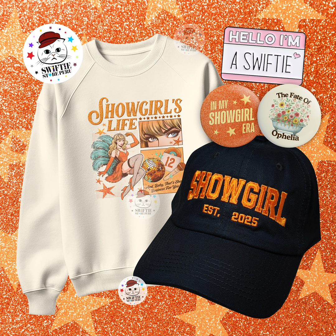 Pack The Life of a Showgirl #6 (Polera + Pines + Pin Bronce) 1