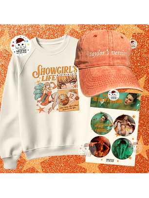 Pack The Life of a Showgirl #7 (Polera + Gorra + Set 4 Pin)