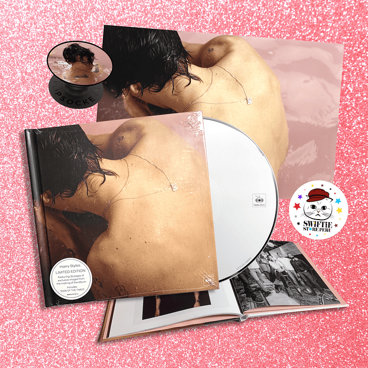 HARRY STYLES DELUXE - LIBRO + CD + BOOKLET + PÓSTER + POP SOCKET 1