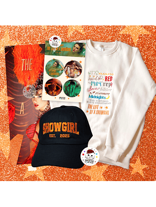 PACK SHOWGIRL 12 ERAS (Polera + Gorra + Set Pin + Poster