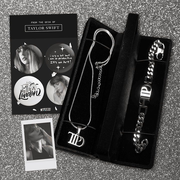 Pack Joyería The Tortured Poets Department + Set 4 Pin + Polaroid 2