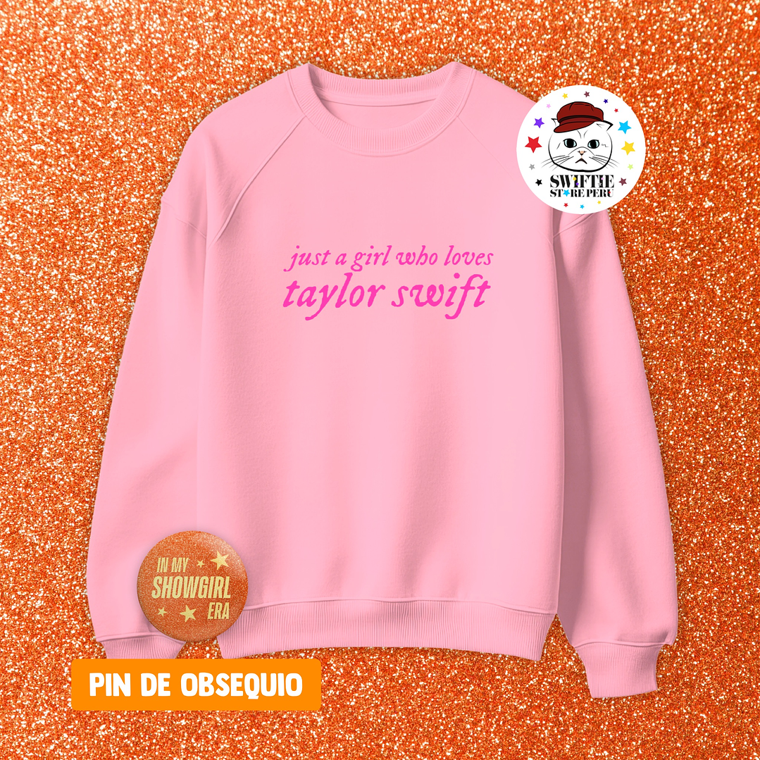 Polera Bordada just a girl who loves taylor swift 1