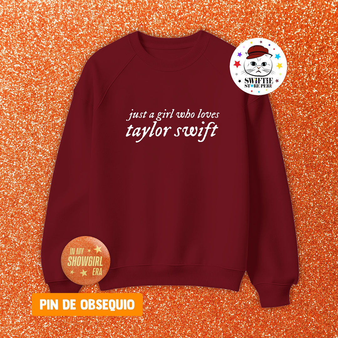 Polera Bordada just a girl who loves taylor swift 2