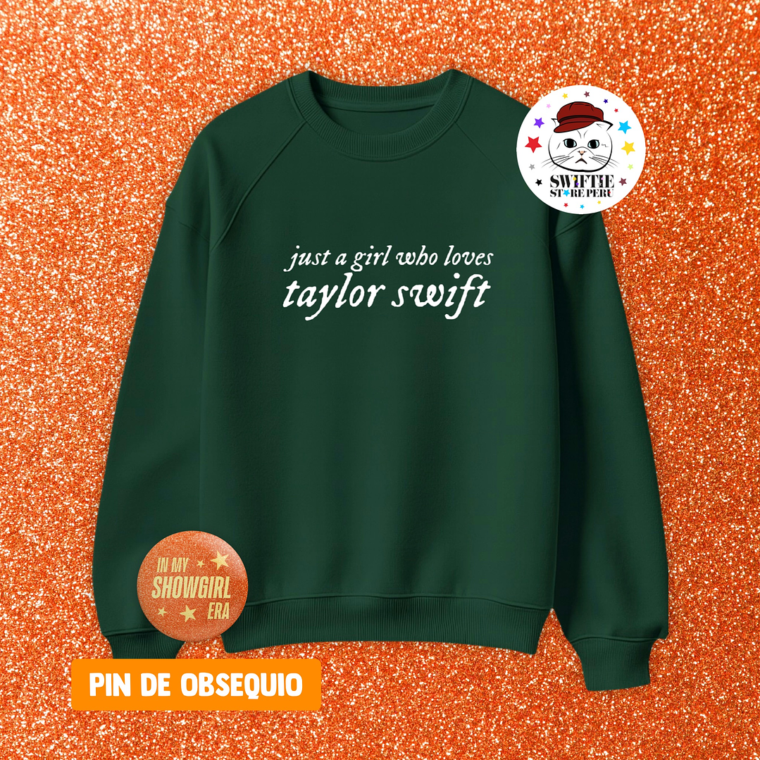 Polera Bordada just a girl who loves taylor swift 3