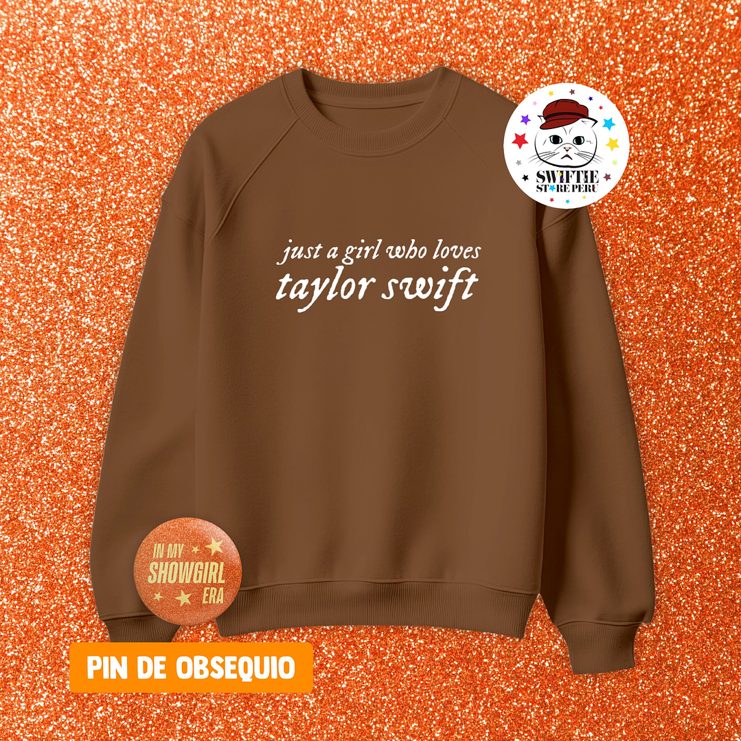 Polera Bordada just a girl who loves taylor swift 5