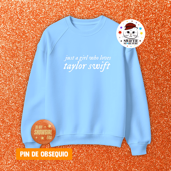 Polera Bordada just a girl who loves taylor swift 8