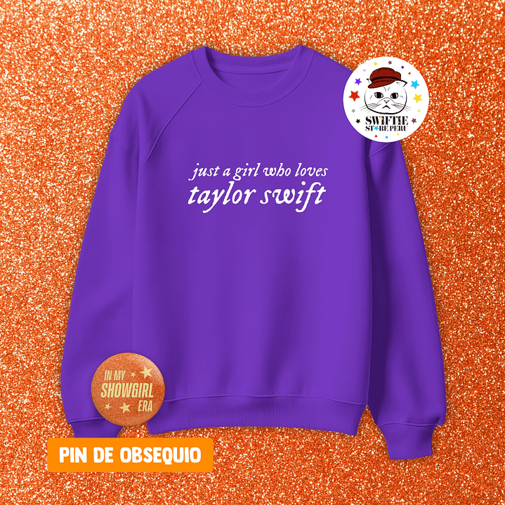 Polera Bordada just a girl who loves taylor swift 9