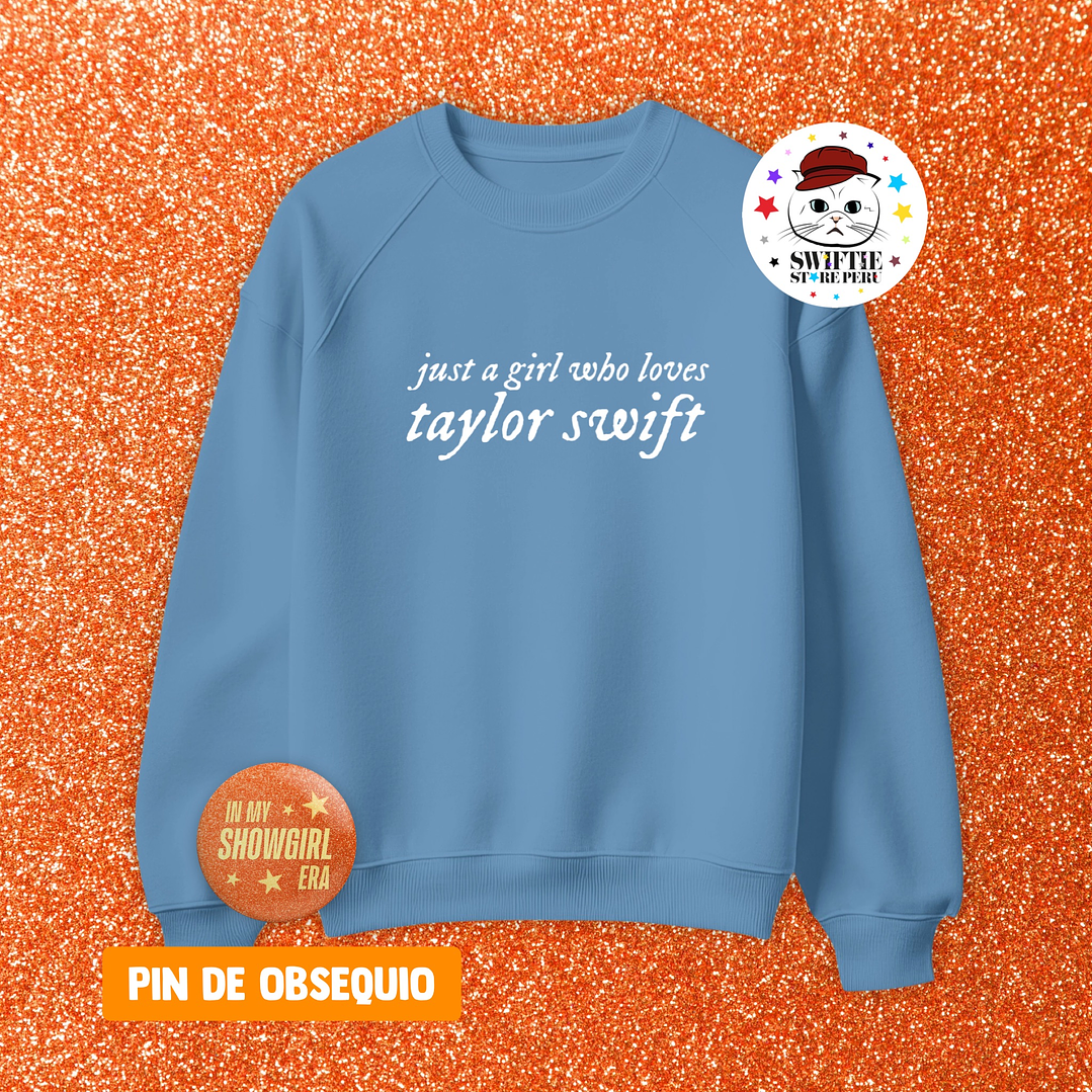 Polera Bordada just a girl who loves taylor swift 13