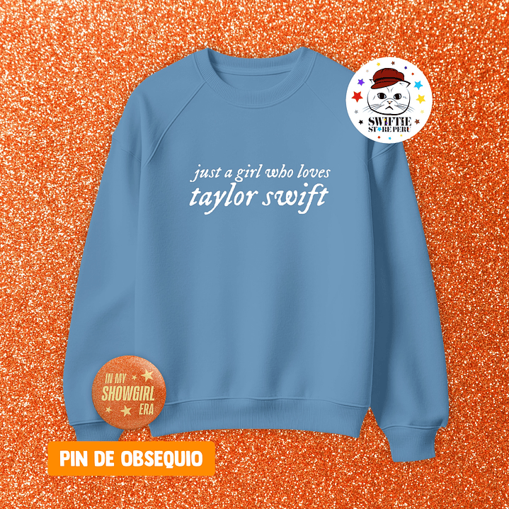 Polera Bordada just a girl who loves taylor swift 13