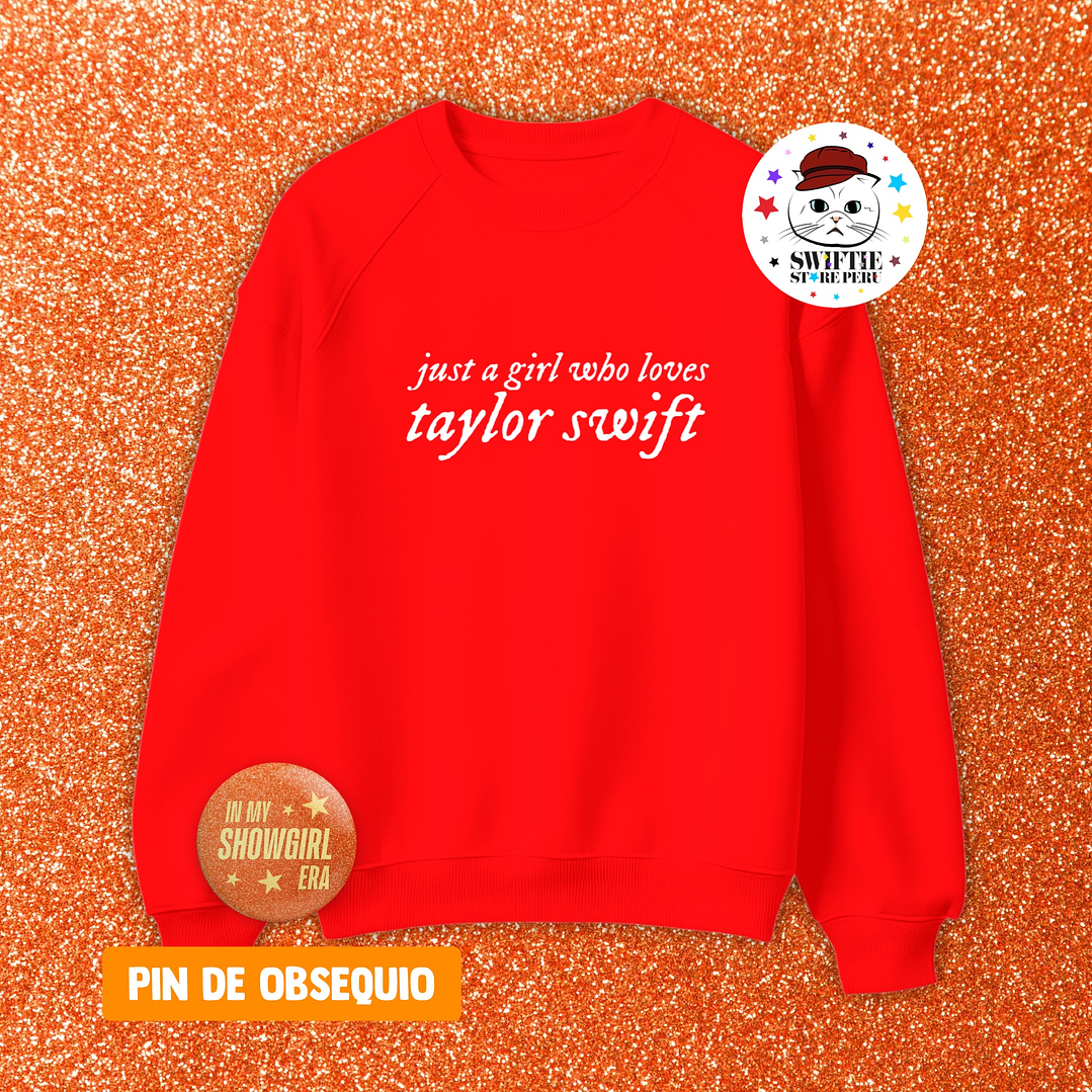 Polera Bordada just a girl who loves taylor swift 14