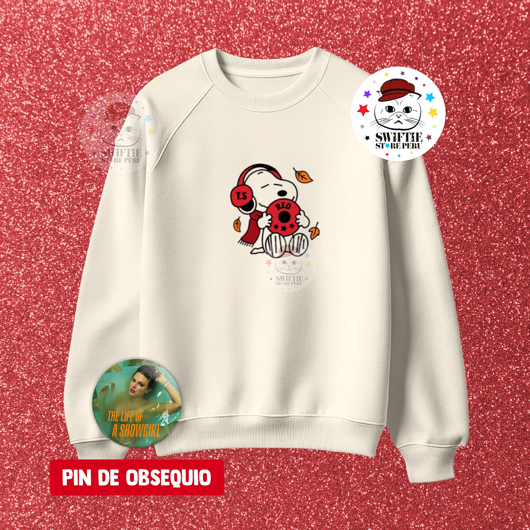 Polera Bordada - RED (Snoopy) 1