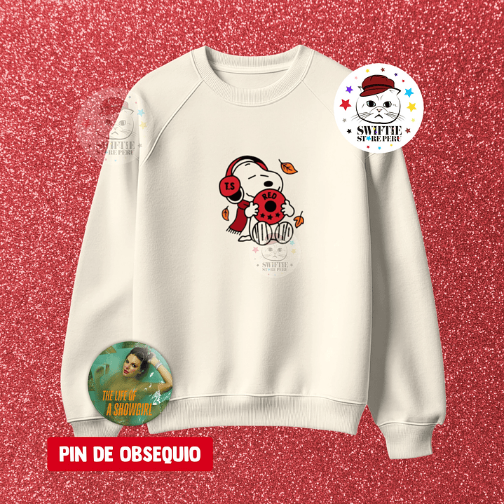 Polera Bordada - RED (Snoopy) 1