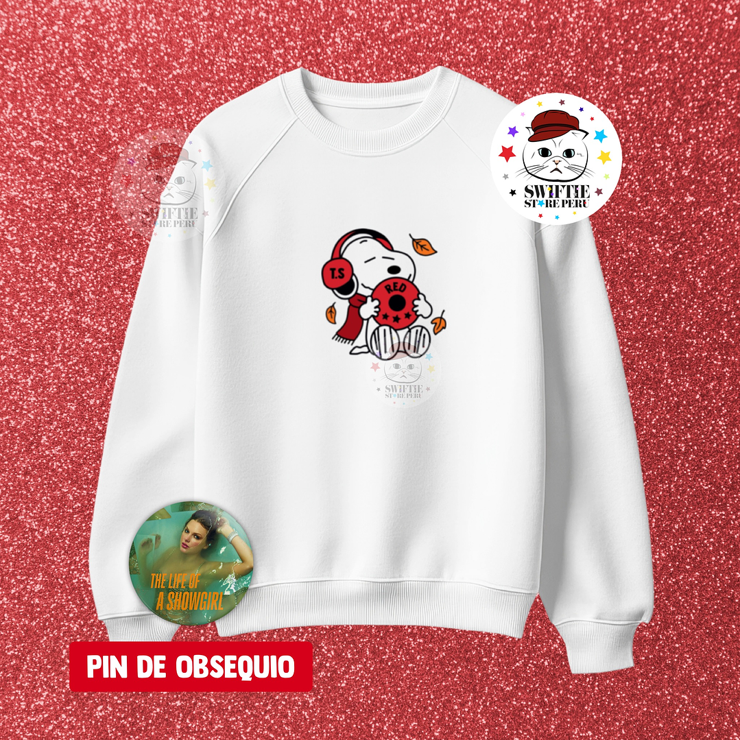 Polera Bordada - RED (Snoopy) 2