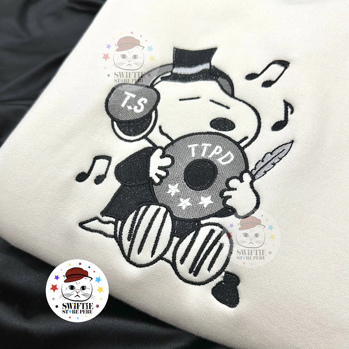 Polera Bordada Snoopy - The Tortured Poets Department 1