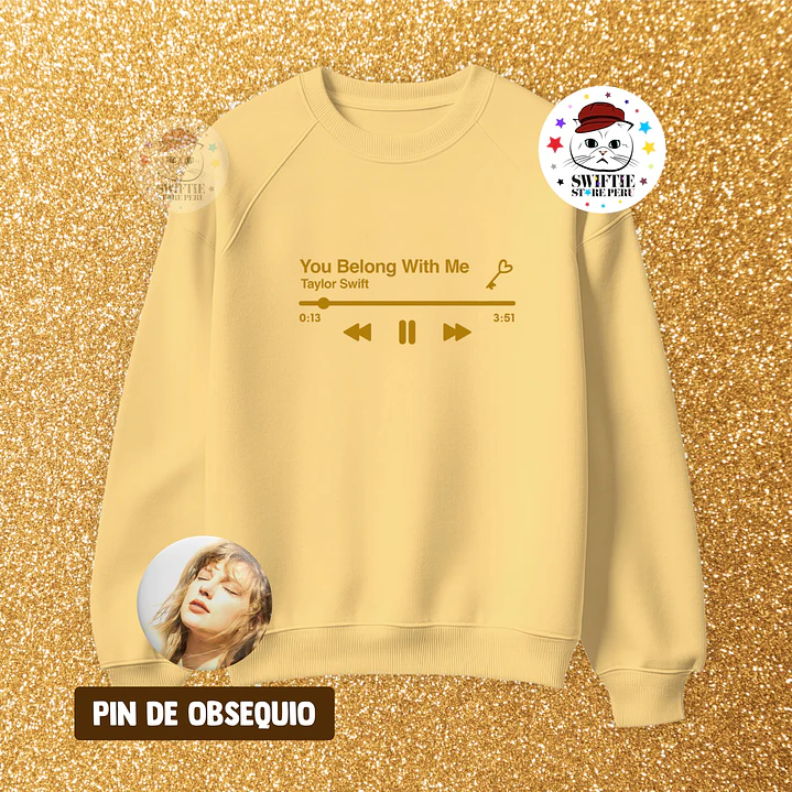 Polera Bordada Canción Favorita “You Belong With Me” - Fearless 1