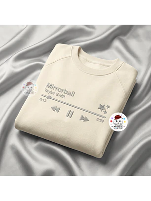 Polera Bordada Canción Favorita - Mirrorball (Folklore)