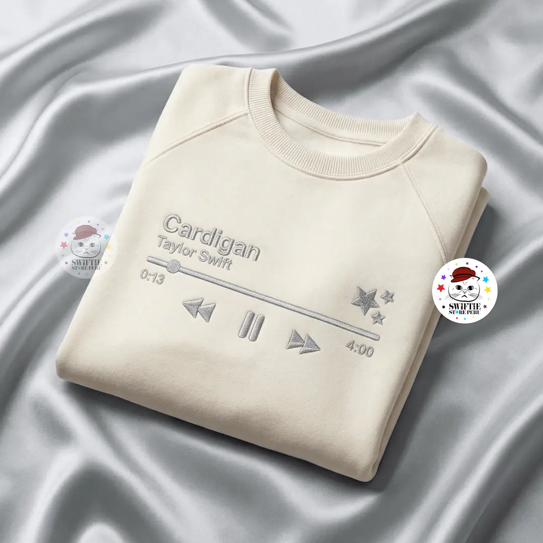 Polera Bordada Canción Favorita - Cardigan (Folklore) 1