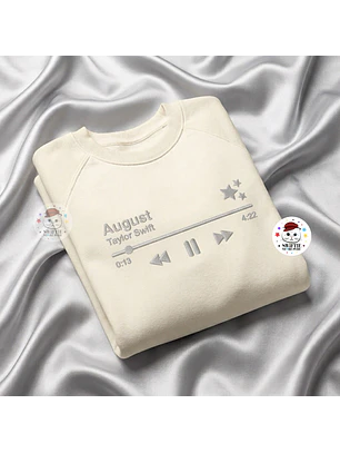Polera Bordada Canción Favorita - August (Folklore)