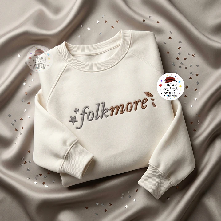 Polera Bordada - folkmore (folklore & evermore) 1