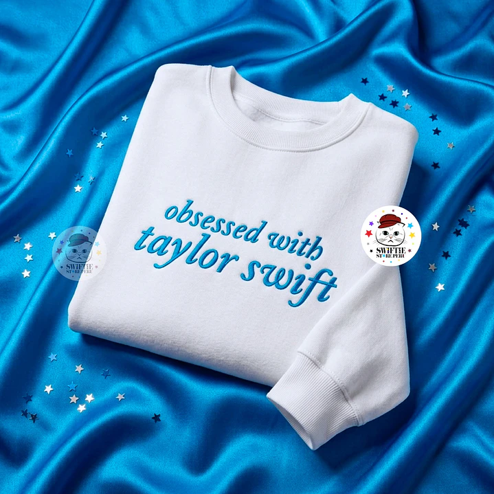 Polera Bordada - obsessed with taylor swift 1