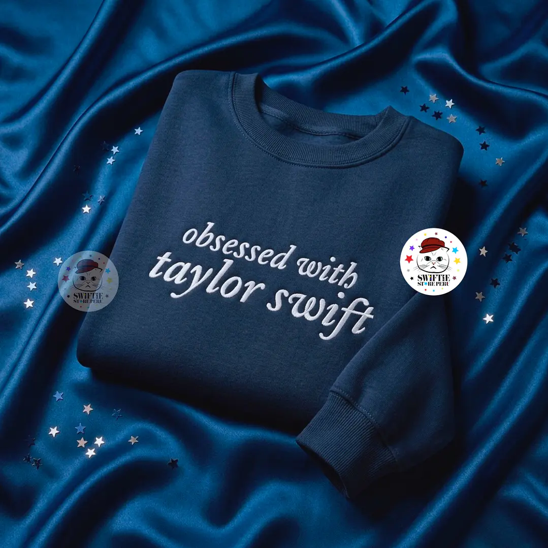 Polera Bordada - obsessed with taylor swift 3