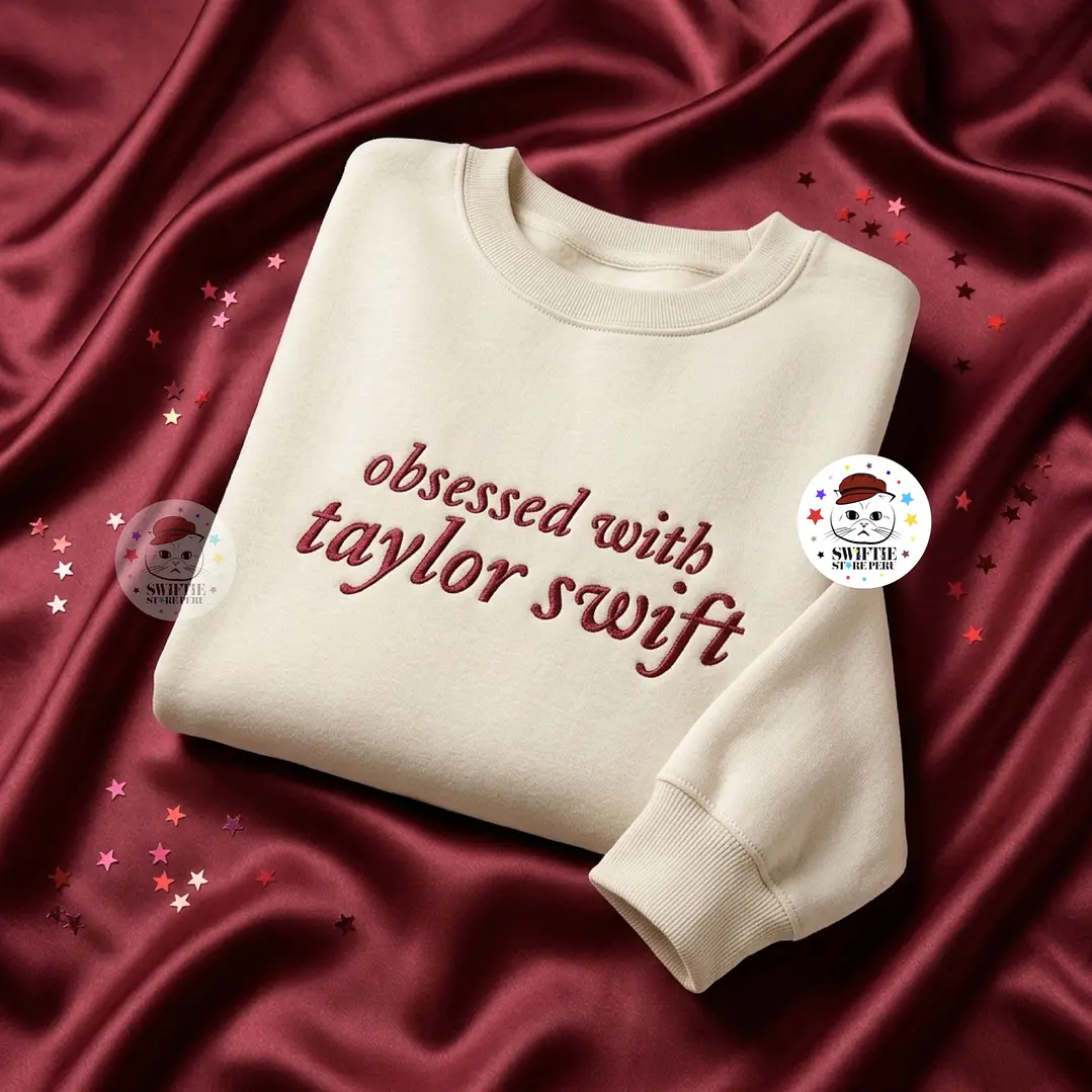 Polera Bordada - obsessed with taylor swift 4