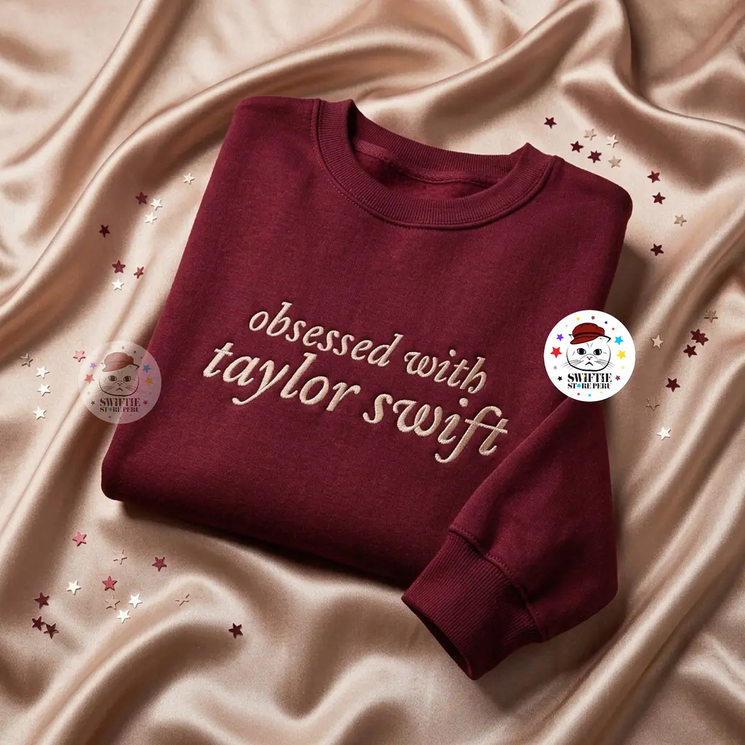 Polera Bordada - obsessed with taylor swift 5
