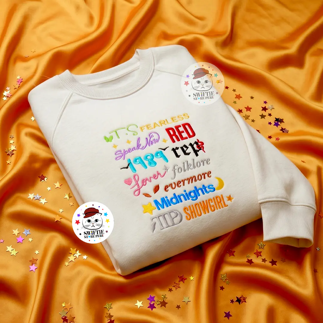 Polera Bordada 12 Eras Taylor 🧡 1