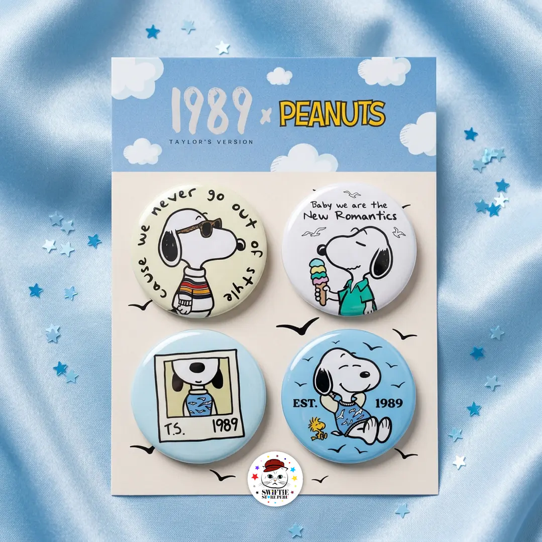 Set de 4 Pines - 1989 x Snoopy 1