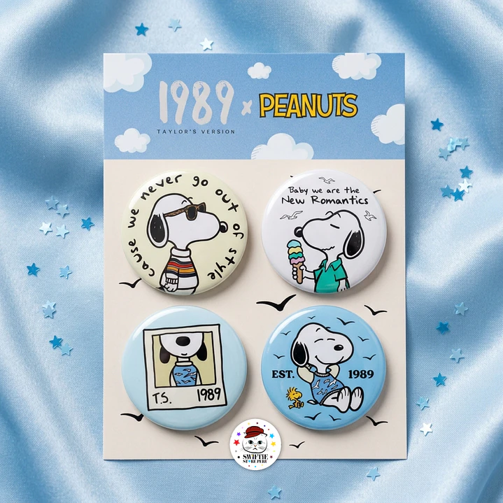 Set de 4 Pines - 1989 x Snoopy 1