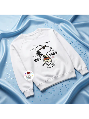 Polera Estampada - EST. 1989 (Snoopy) Blanco