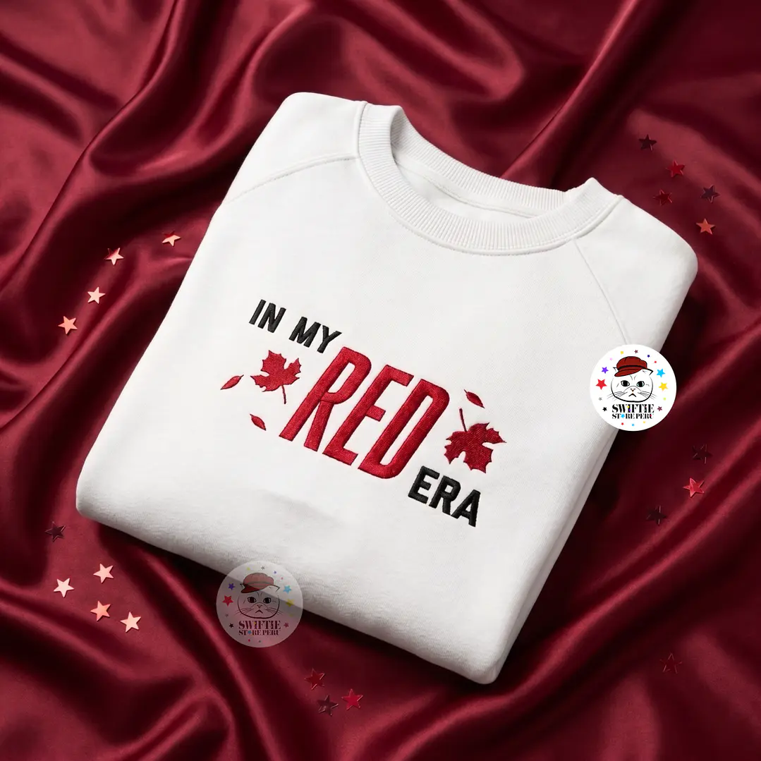 Polera Bordada - in my red era 1