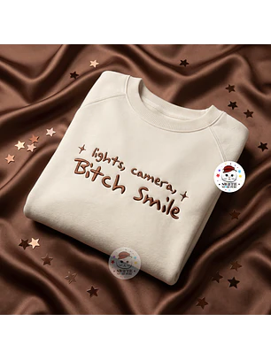Polera Bordada - Light Camera Bitch Smile (TTPD)
