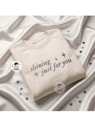Polera Bordada - Shining just for you (Mirrorball) Folklore