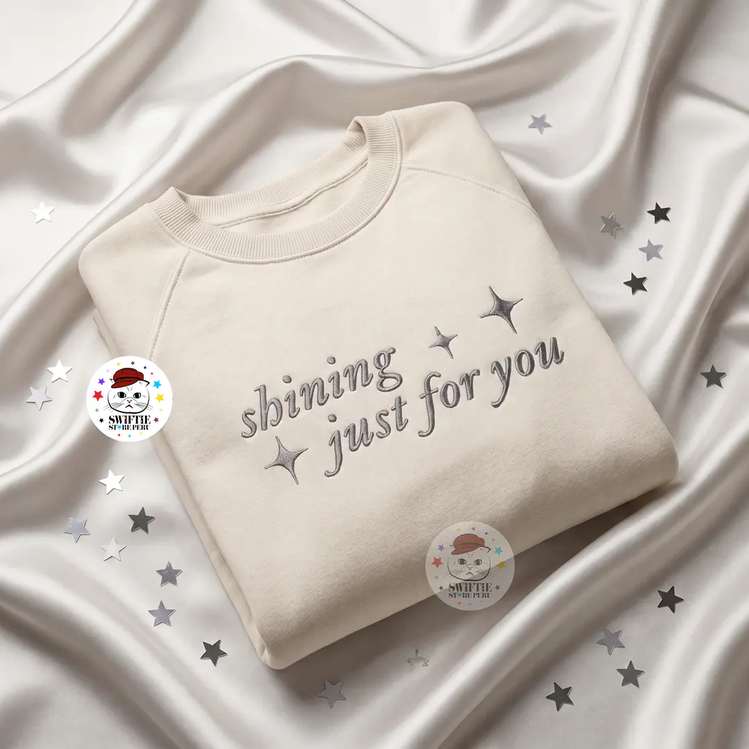Polera Bordada - Shining just for you (Mirrorball) Folklore 1
